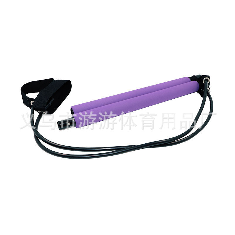 Pilates stick elastic rope female yoga fitness exercise open back practice hip home Pilates fitness equipment